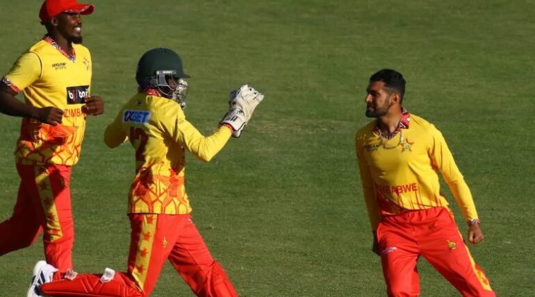 World Cup victorious India loses the opening Twenty20 match to Zimbabwe.