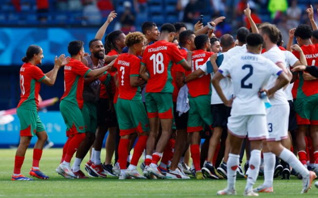 Morocco Beats USA 4 – 0 Reach Olympics Semi-Finals